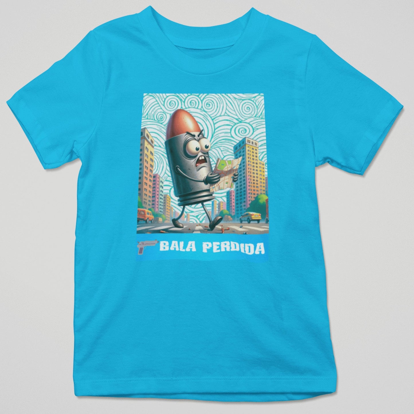 Camiseta divertida
Ropa con humor
Regalos para amigos despistados
Ropa original
Camiseta con diseño gracioso
Regalos originales
Bala Perdida

