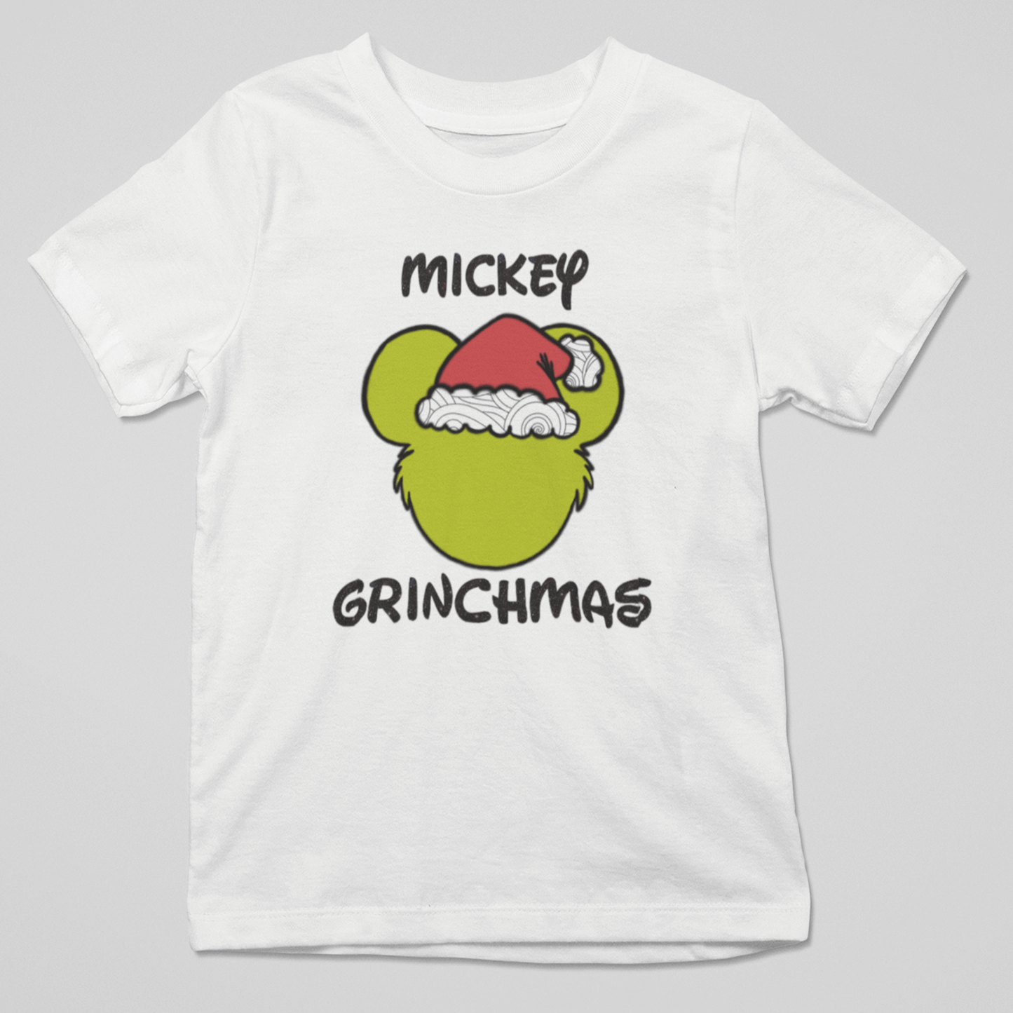 camiseta navideña
humor Mickey Grinch
ropa divertida para Navidad
StarWayToHelen diseño original