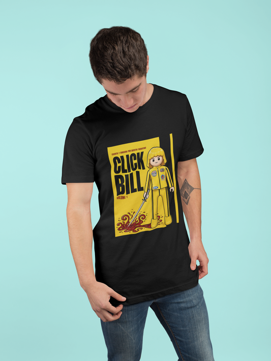 Hombre con camiseta Click Bill parodia Kill Bill Playmobil - Starway to Helen
