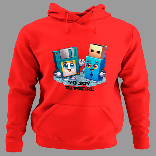 Sudadera Yo Soy Tu Padre Retro roja