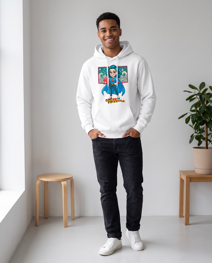 Hombre con sudadera Super Maestra blanca, regalo para profesores - Starway to Helen