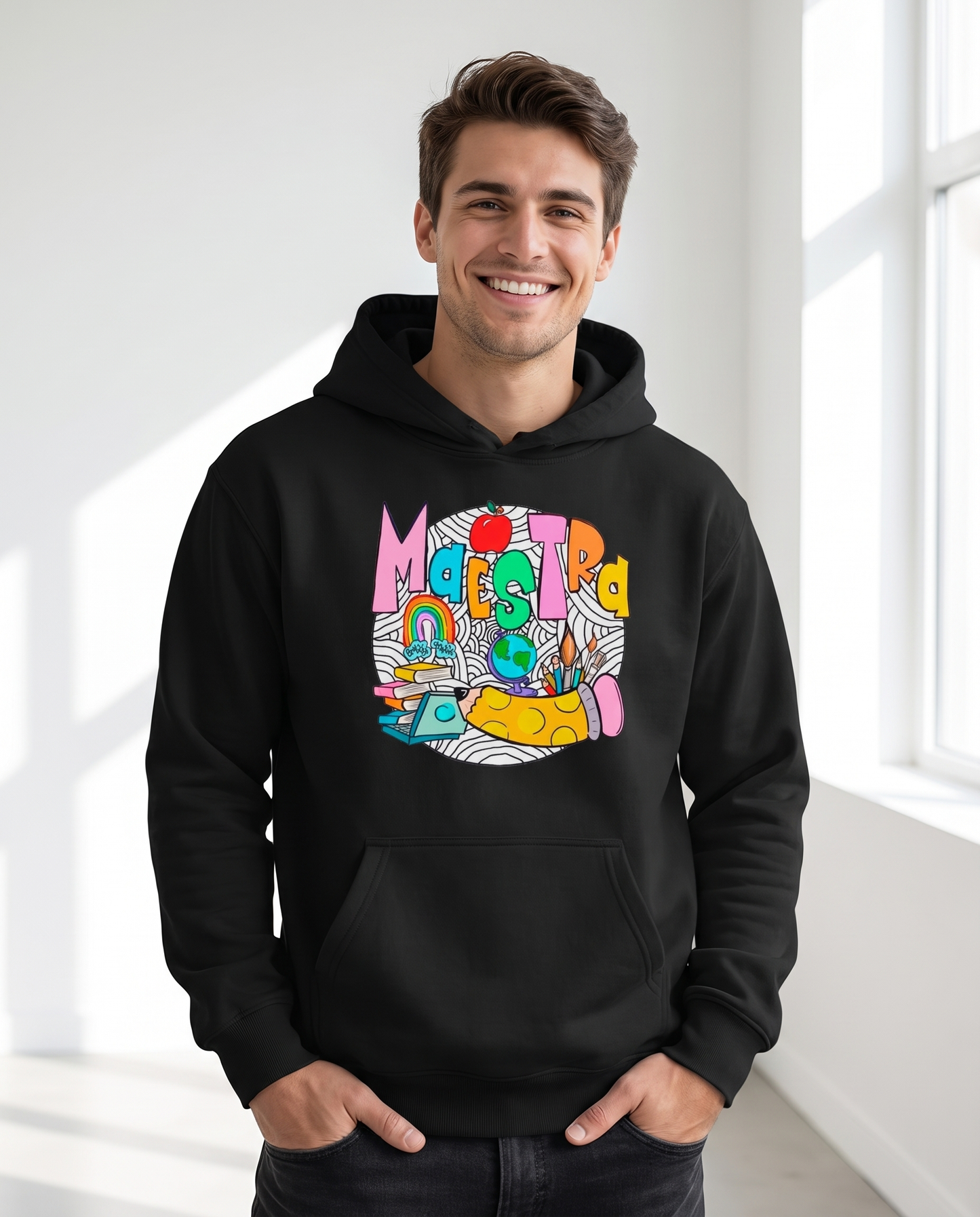 Hombre con sudadera Maestra, regalo original para el Día del Maestro - Starway to Helen
