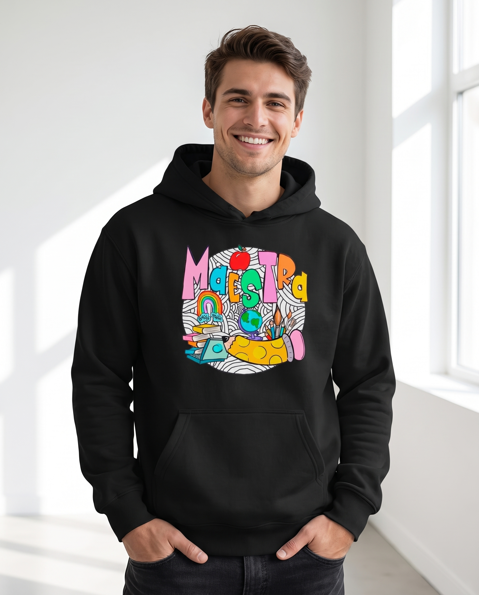 Hombre con sudadera Maestra, regalo original para el Día del Maestro - Starway to Helen
