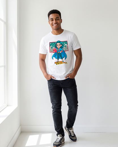 Hombre con Camiseta Super Maestra (con Capa) - Starway to Helen