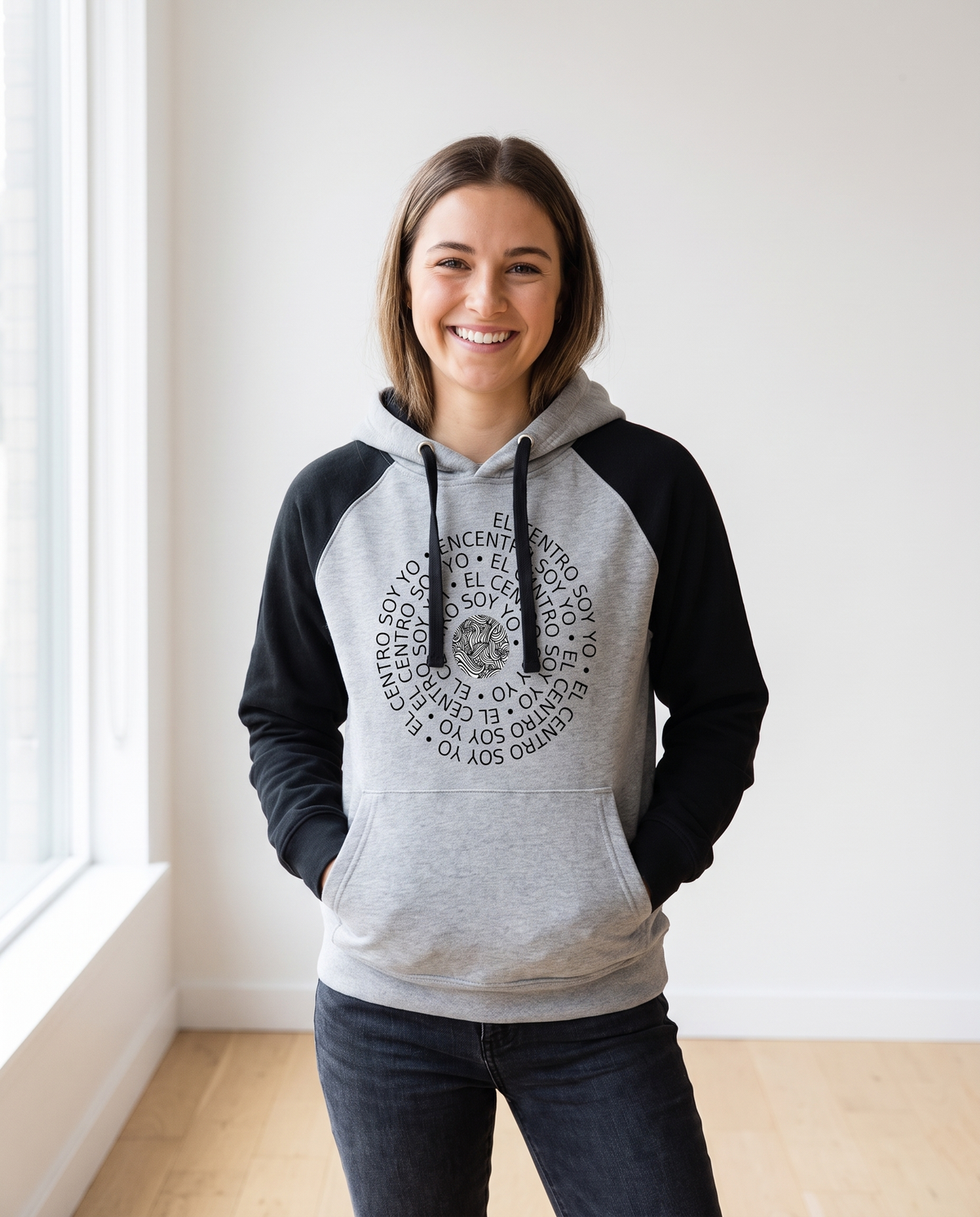 Mujer con sudadera El Centro Soy Yo - Starway to Helen