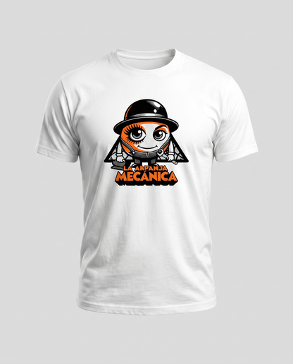 Camiseta La Naranja Mecánica con diseño artístico inspirado en película de culto - Starway to Helen