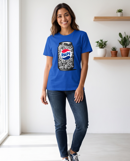 Mujer con camiseta Papi - Starway to Helen