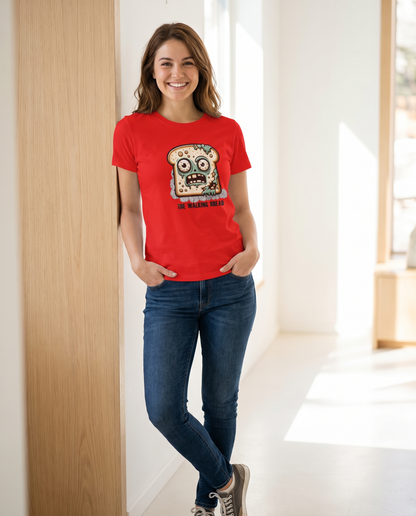 Mujer con camiseta The Walking Bread, parodia de The Walking Dead - Starway to Helen