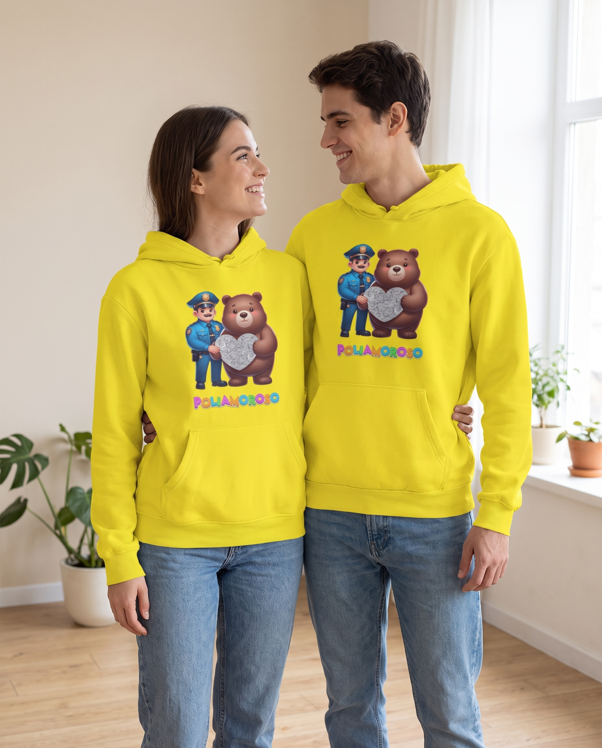 Pareja con sudadera Poliamoroso - Starway to Helen