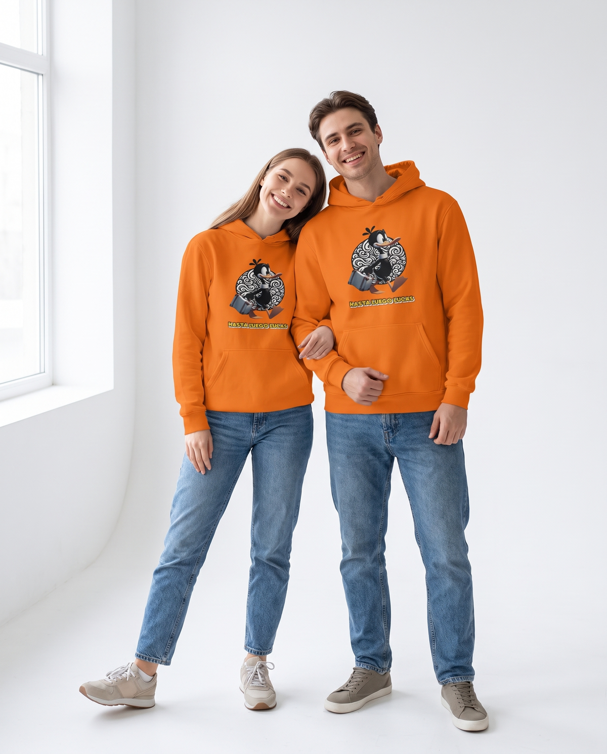 Pareja con sudadera Hasta Luego Lucas - Starway to Helen