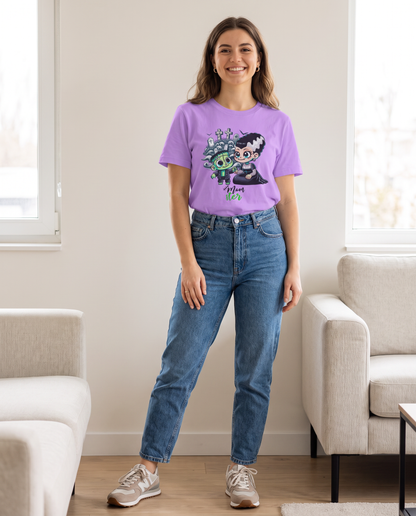 Mujer con camiseta Momster, mamá monstruo - Starway to Helen