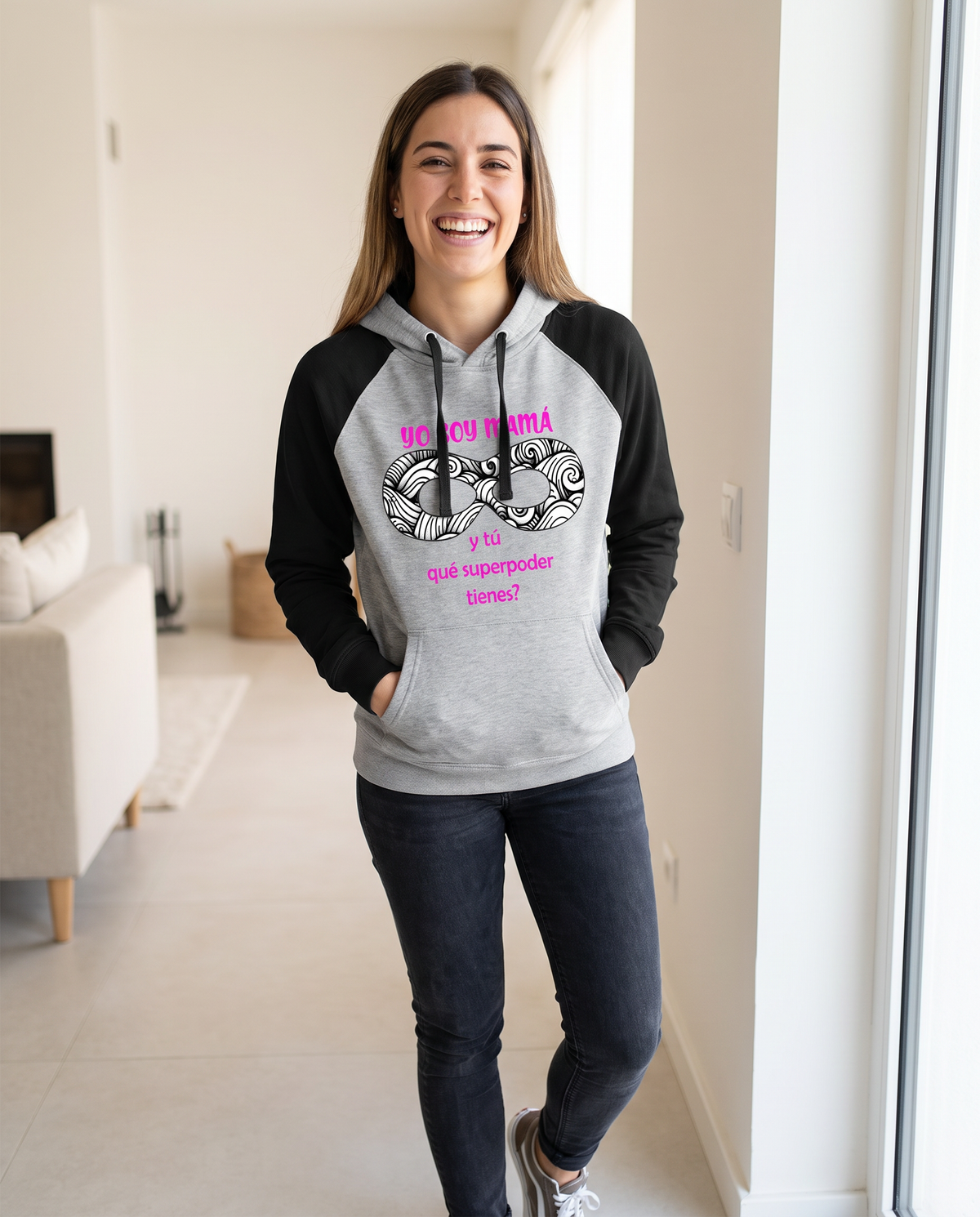 Mujer con sudadera Mamás con Superpoderes - Starway to Helen
