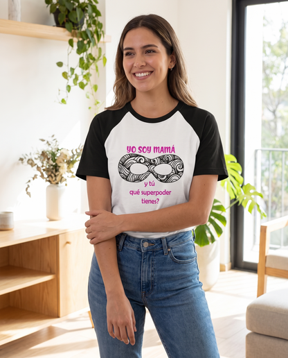 Mujer con camiseta Mamás con Superpoderes - Starway to Helen