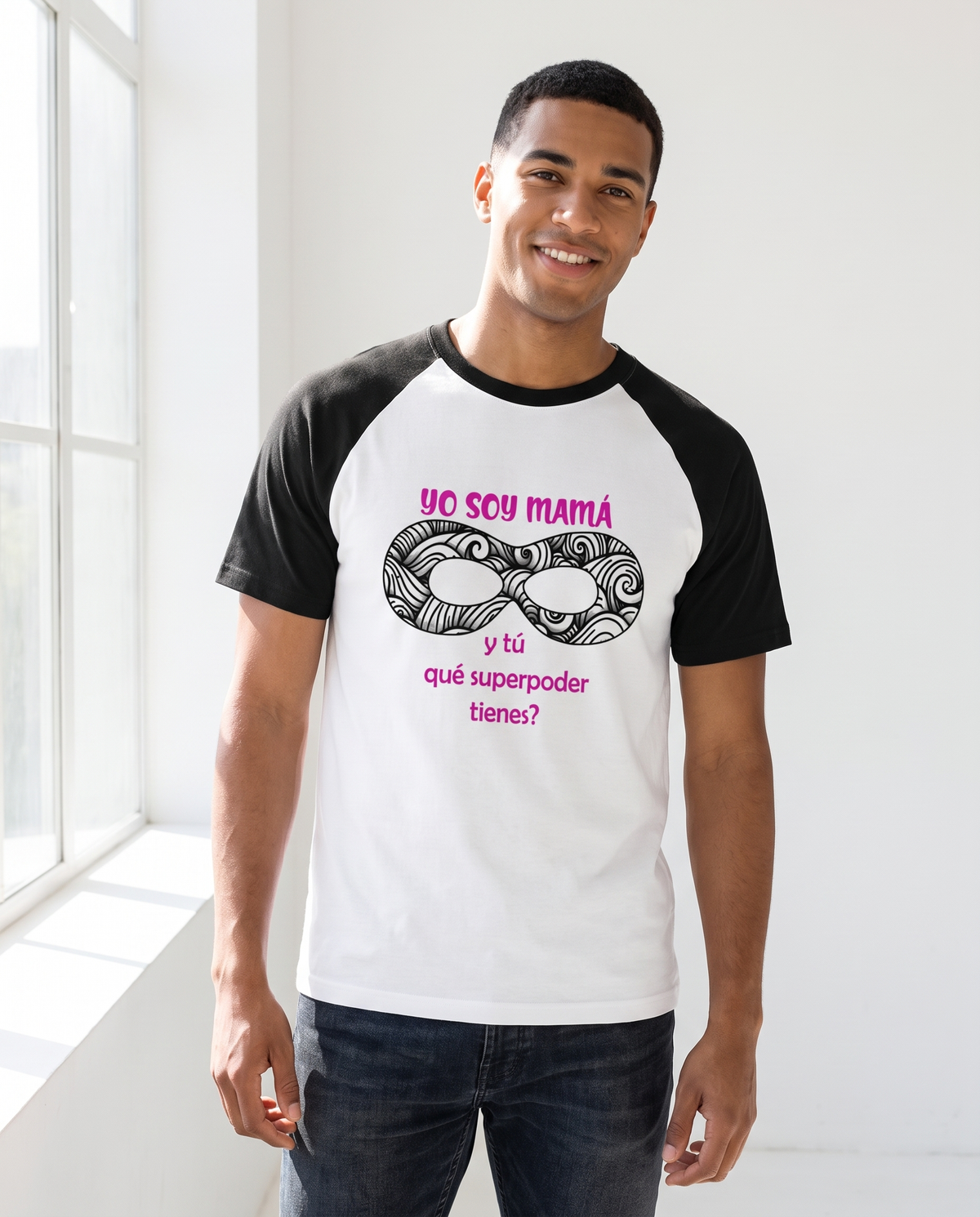 Hombre con camiseta Mamás con Superpoderes - Starway to Helen