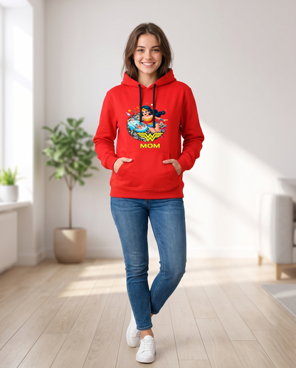 Mujer con sudadera Wonder Mom, parodia de Wonder Woman (DC) - Starway to Helen