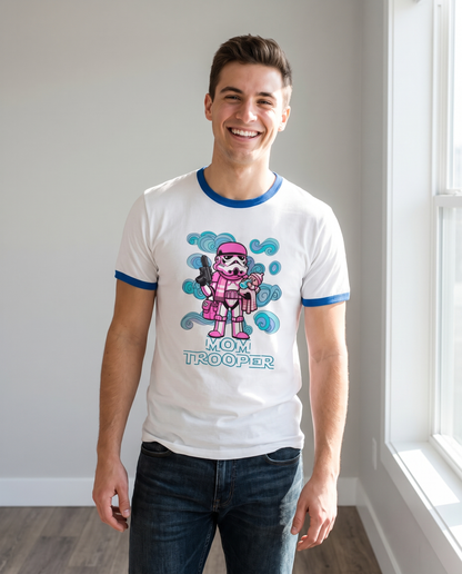 Hombre con camiseta Mom Trooper, parodia del Stormtrooper de Star Wars - Starway to Helen
