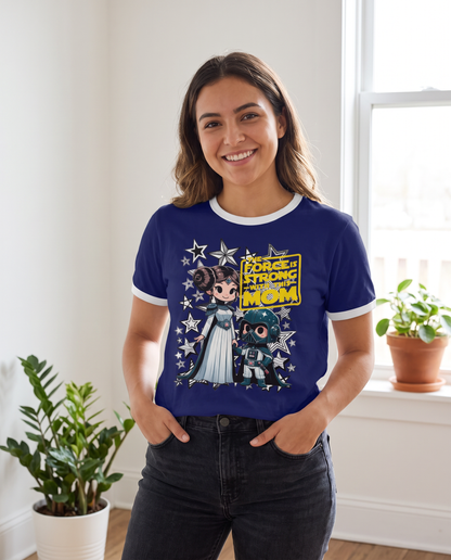 Mujer con camiseta La Fuerza es Fuerte con mi Mamá, Star Wars - Starway to Helen