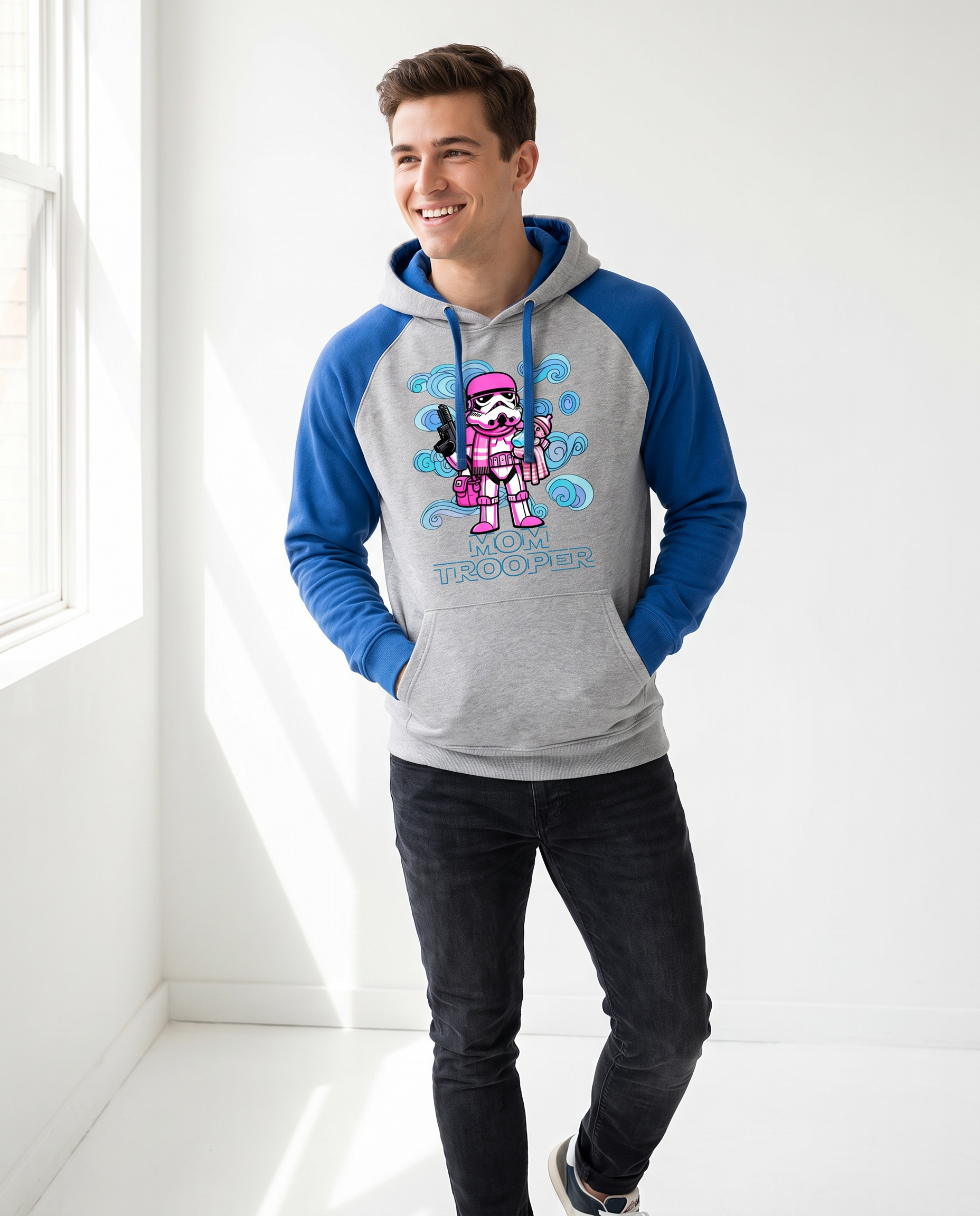 Hombre con sudadera Mom Trooper, Stormtrooper (Star Wars) - Starway to Helen