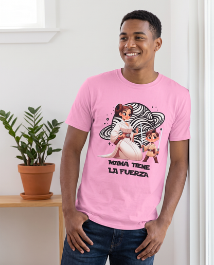 Hombre con camiseta Mamá Tiene la Fuerza, Star Wars - Starway to Helen