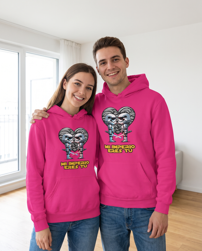 Pareja con sudadera Mi Imperio Eres Tú, parodia de Star Wars - Starway to Helen