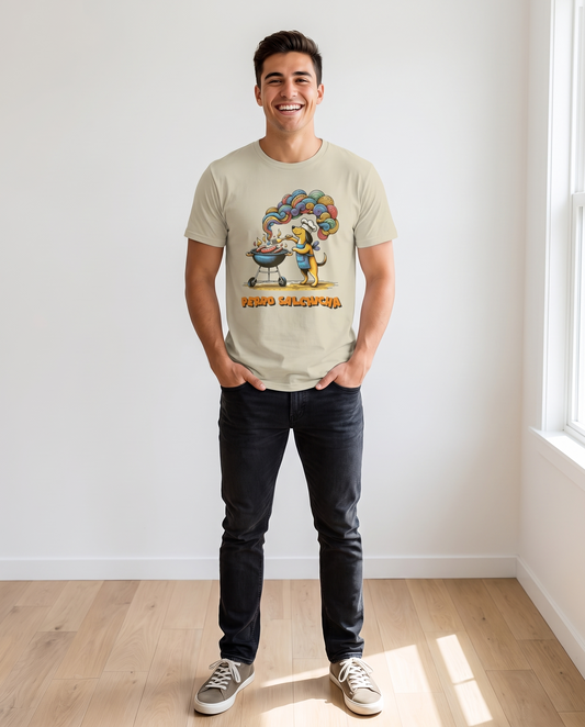 Hombre con camiseta Perro Salchicha, diseño de perro chef - Starway to Helen