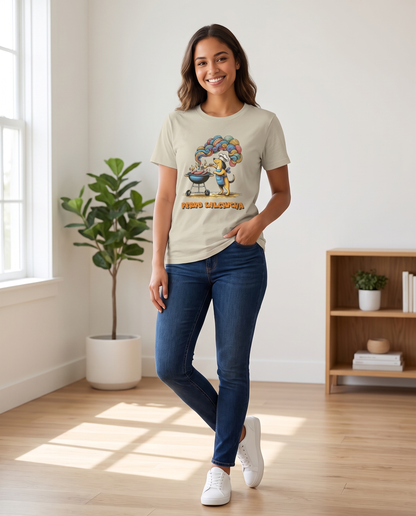 Mujer con camiseta Perro Salchicha, diseño de perro chef - Starway to Helen