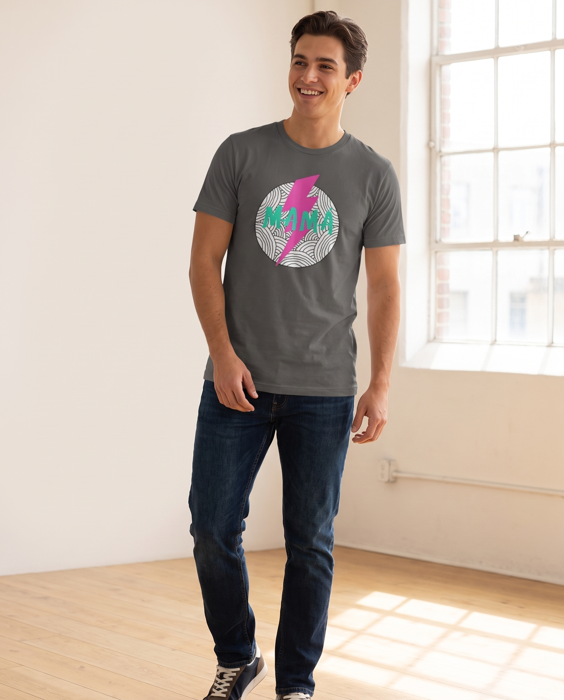 Hombre con camiseta Mamá Relámpago - Starway to Helen