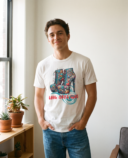 Hombre con camiseta Cool Moms Club - Starway to Helen