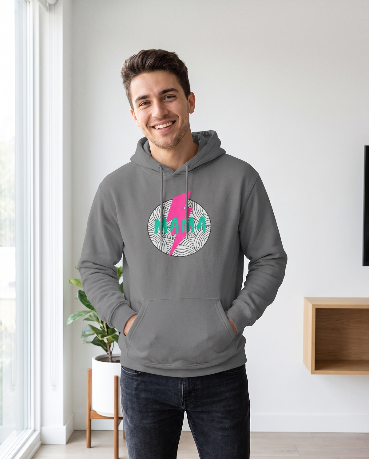Hombre con sudadera Mamá Relámpago - Starway to Helen
