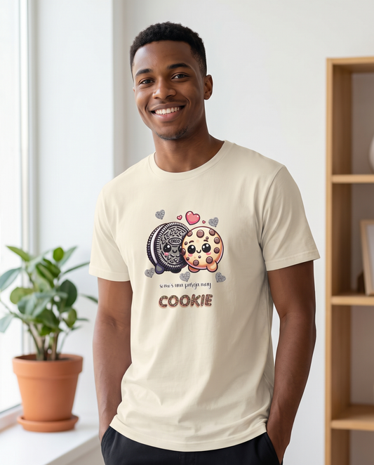 Hombre con camiseta Somos una Pareja Muy Cookie, diseño de galletas enamoradas - Starway to Helen