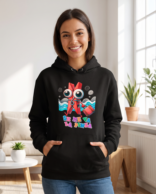 Mujer con sudadera Se Me Va la Pinza, diseño de pinza con humor - Starway to Helen