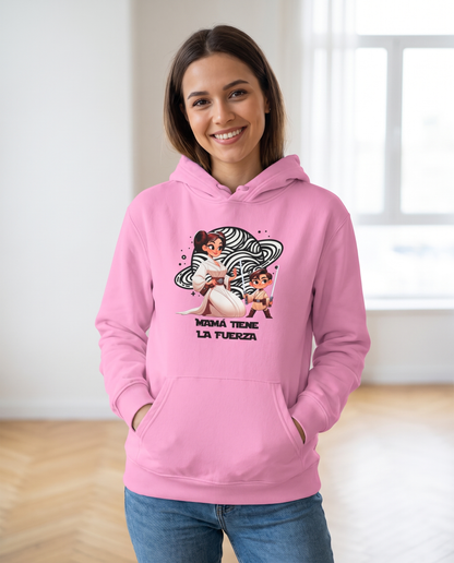 Mujer con Sudadera Mamá Tiene la Fuerza, parodia de Star Wars - Starway to Helen