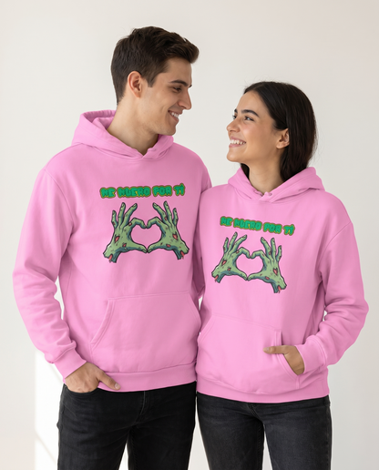 Pareja con sudadera Me Muero por Ti con diseño de zombie enamorado - Starway to Helen