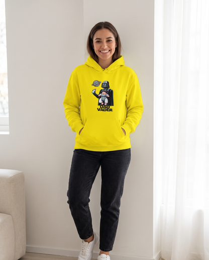 Mujer con sudadera Dad Vader con diseño de villano galáctico - Starway to Helen