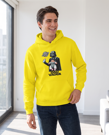 Hombre con sudadera Dad Vader con diseño de villano galáctico - Starway to Helen