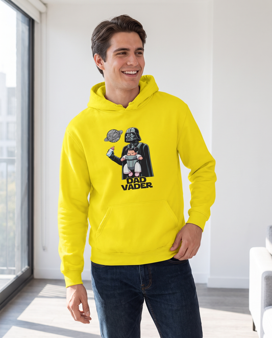 Hombre con sudadera Dad Vader con diseño de villano galáctico - Starway to Helen
