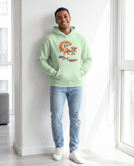Hombre con sudadera Papá, Soy Tu Mejor Porción con diseño de pizza - Starway to Helen