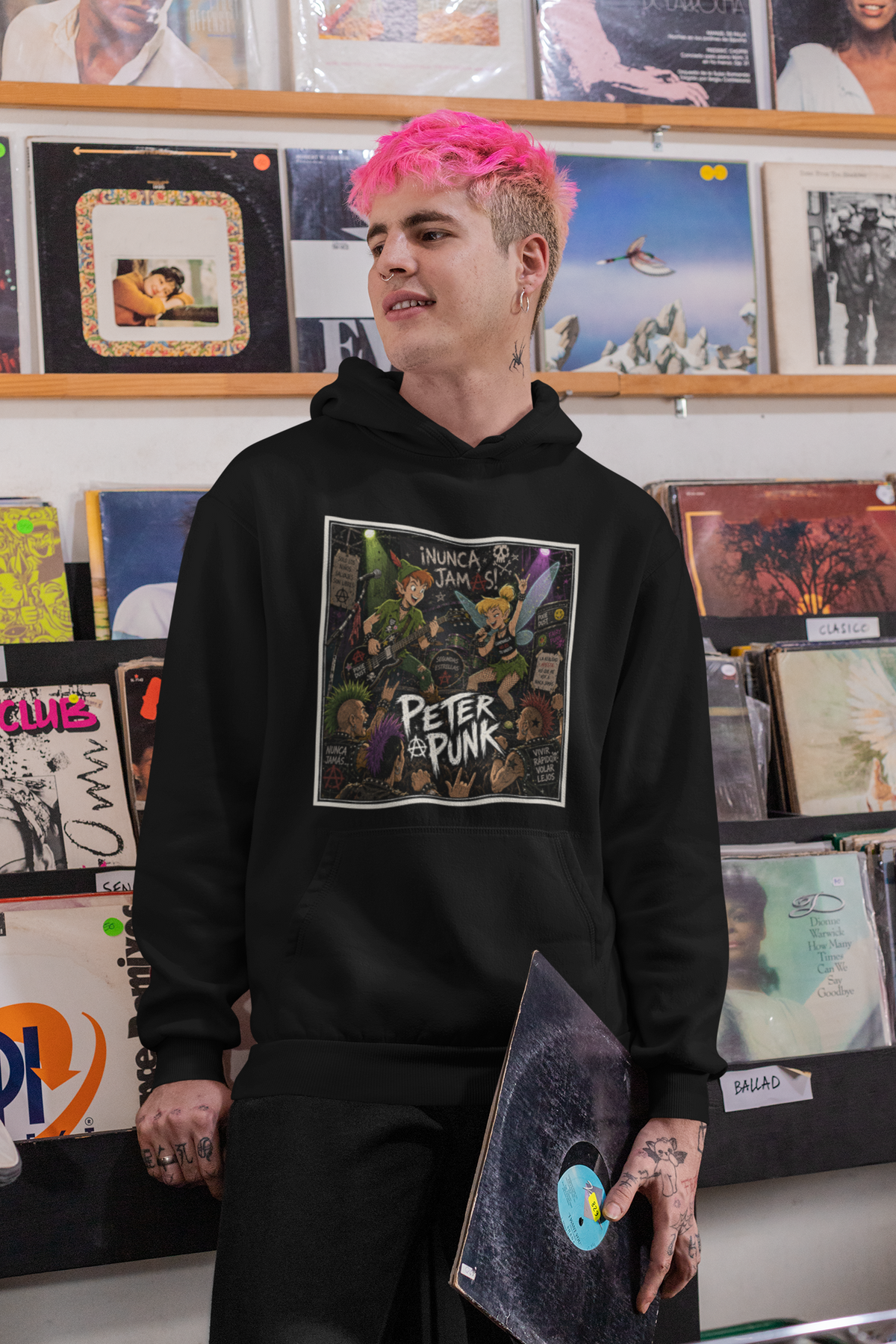 Hombre con sudadera Peter Punk, parodia punk rock - Starway to Helen