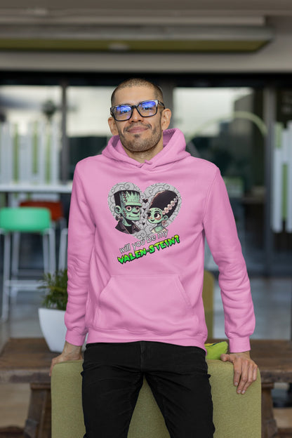 Mujer con sudadera Will You Be My Valen-Stein, Frankenstein - Starway to Helen