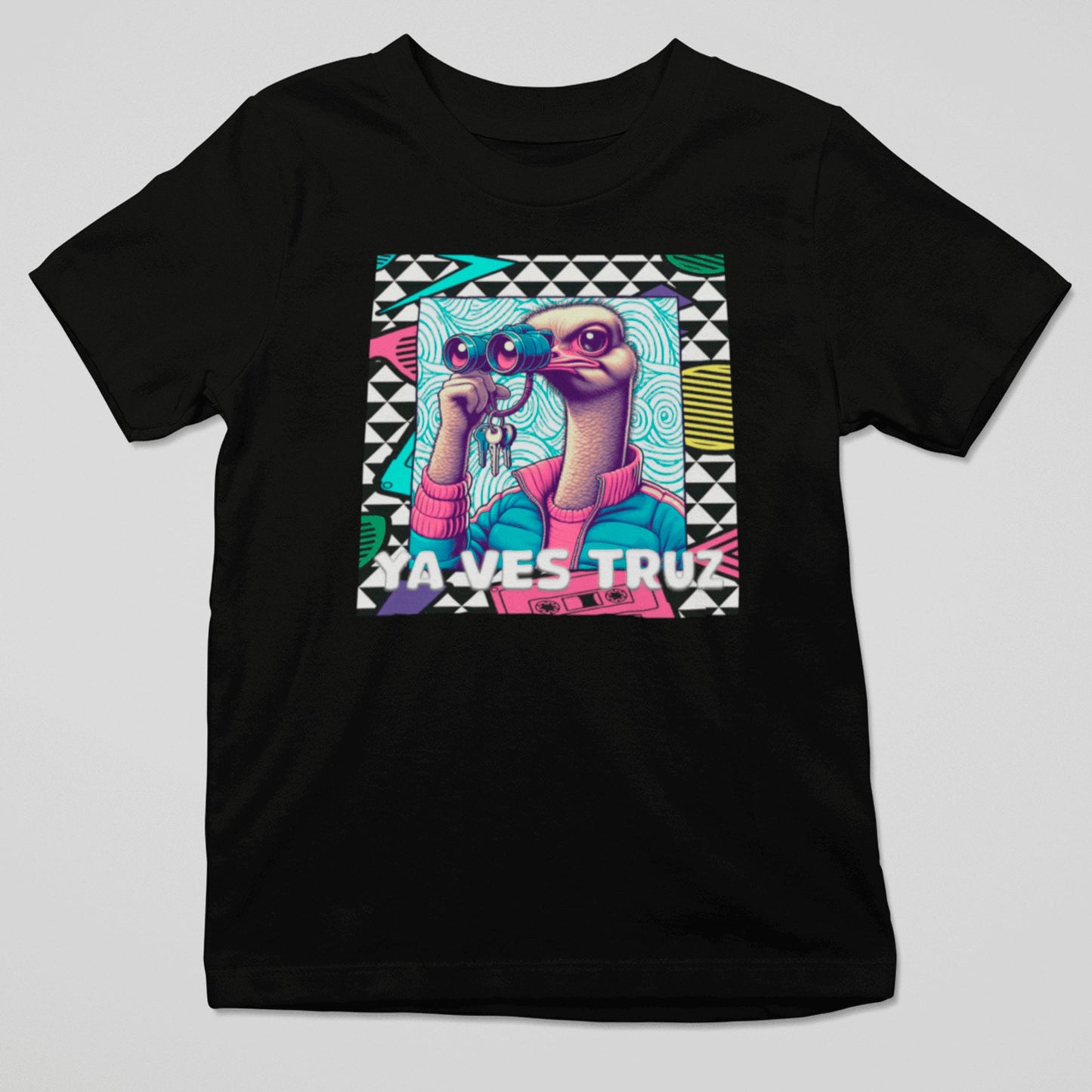 Camiseta Ya Ves Truz con diseño retro años 80 y humor nostálgico