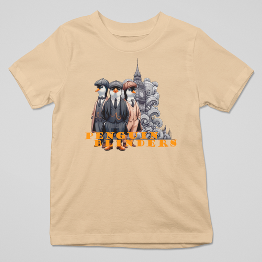 Camiseta "Penguin Blinders": ¡Estilo y Humor con Sabor Británico!