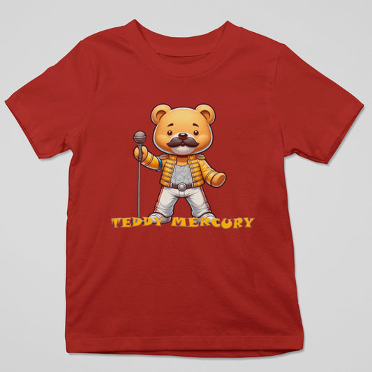 Camiseta Teddy Mercury con diseño de osito peluche estilo Freddie Mercury