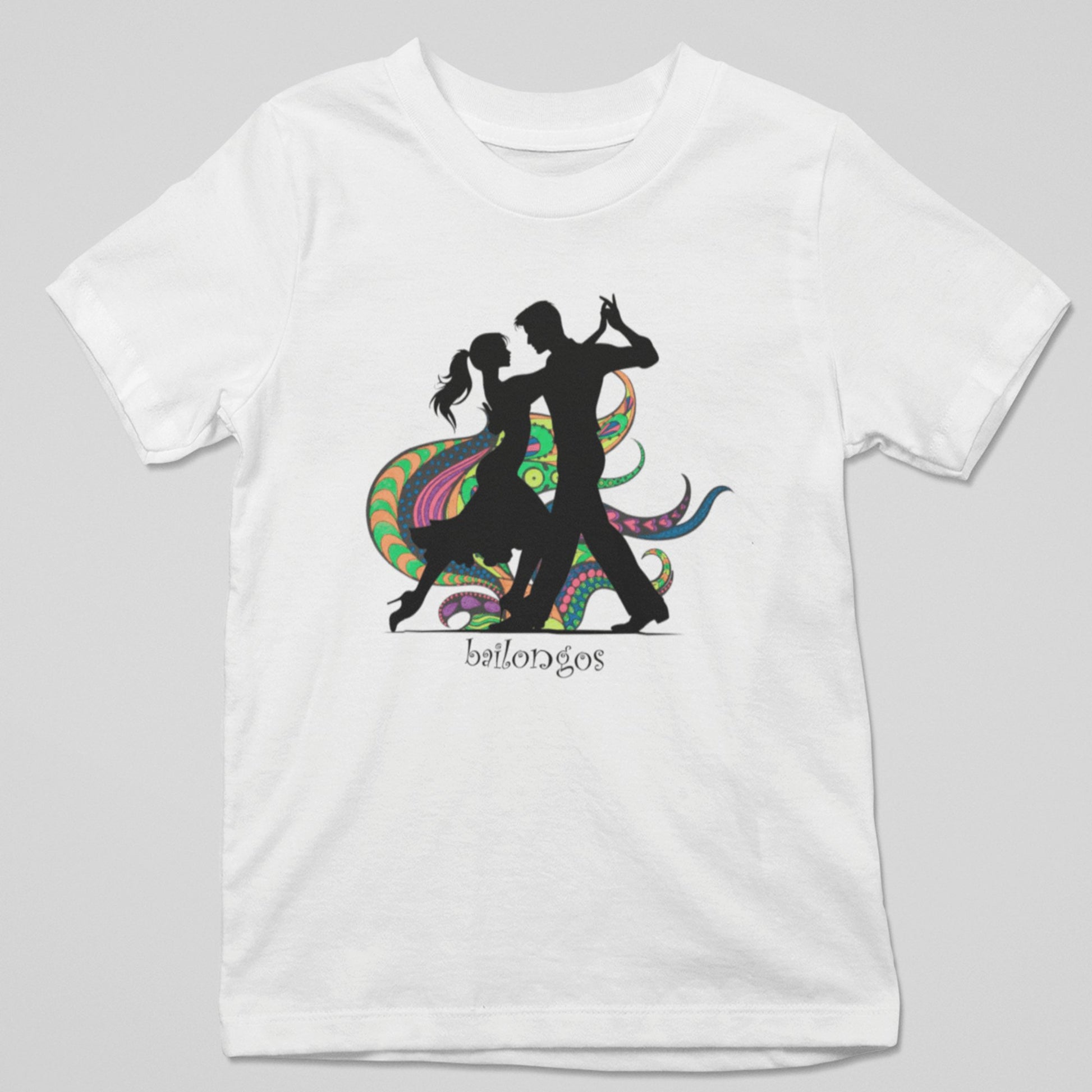 Camiseta Bailongos con diseño bailarín y pasión por el baile, regalo original