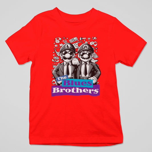Camiseta The Blues Brothers - Estilo Divertido de Mario Bros