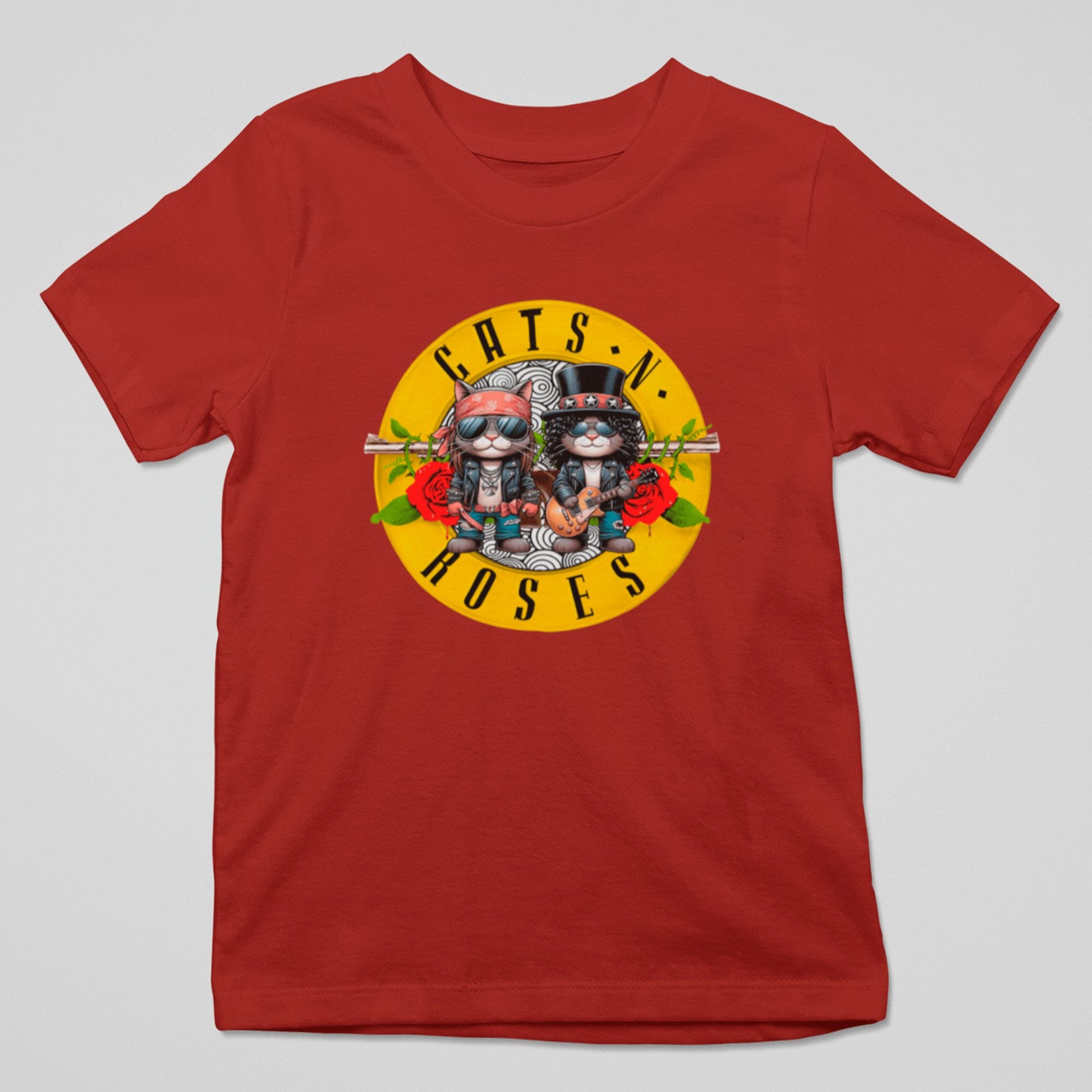 Camiseta Cats N Roses parodia de Guns N Roses - Starway to Helen