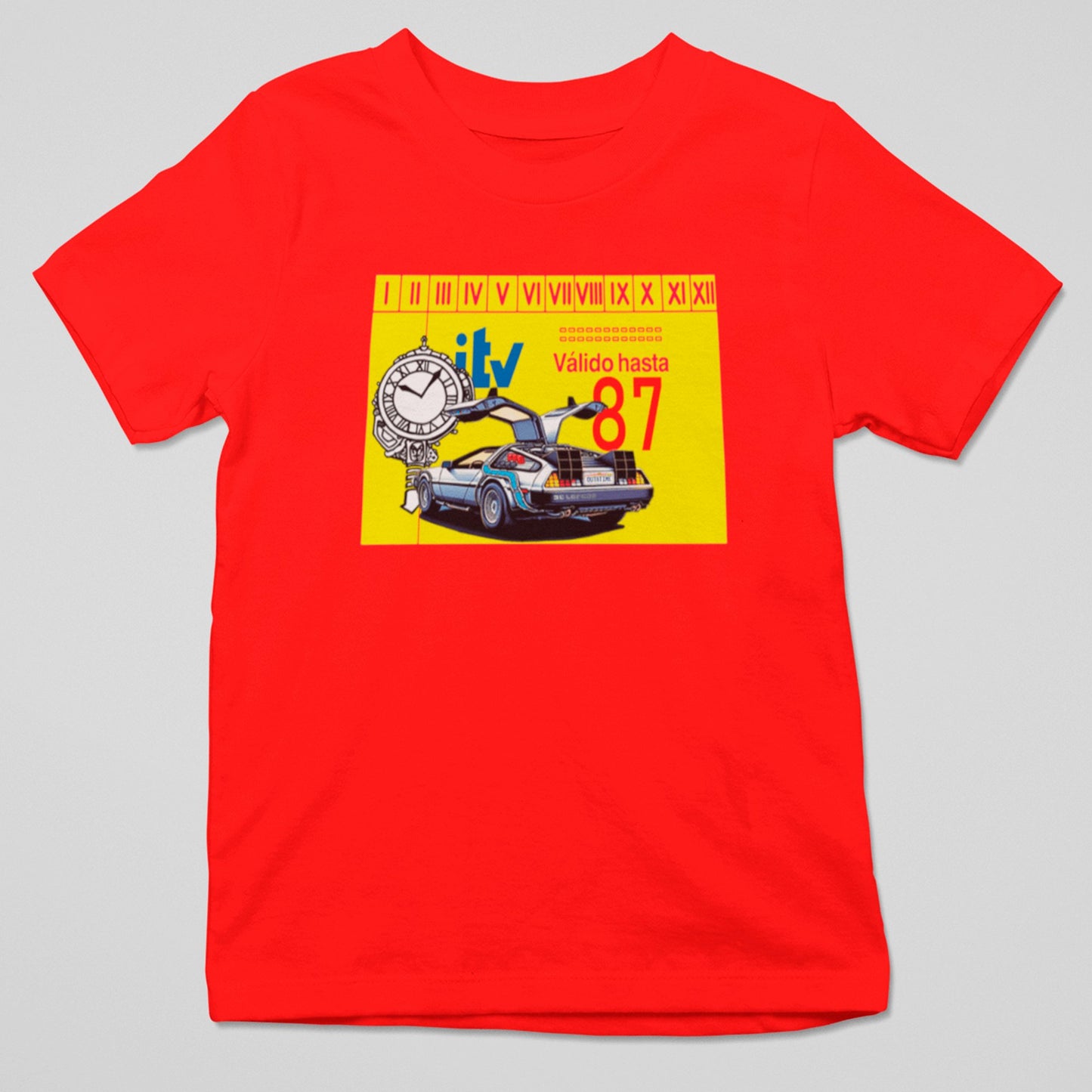 Camiseta ITV DeLorean parodia del DeLorean de Regreso al Futuro - Starway to Helen