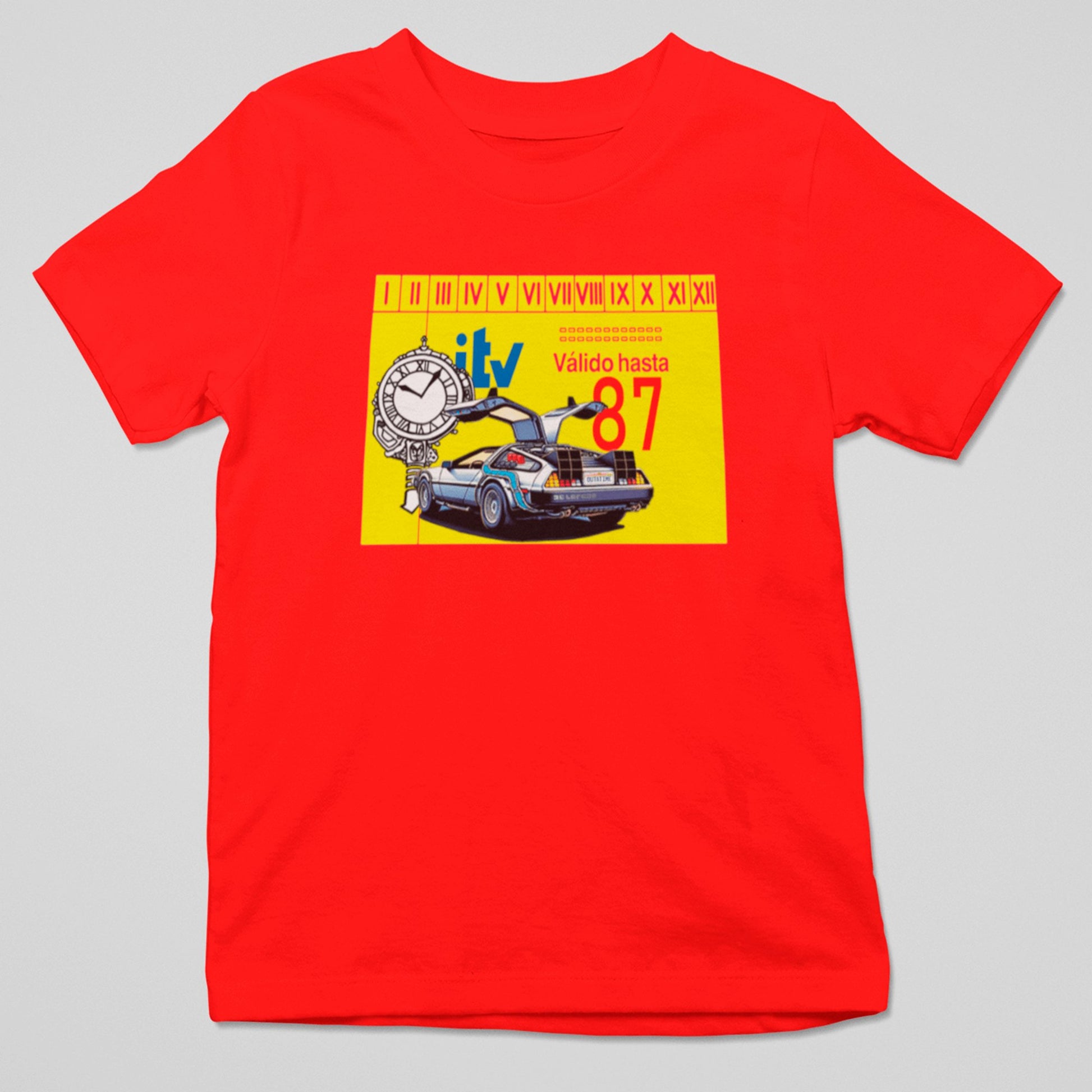 Camiseta ITV DeLorean parodia del DeLorean de Regreso al Futuro - Starway to Helen