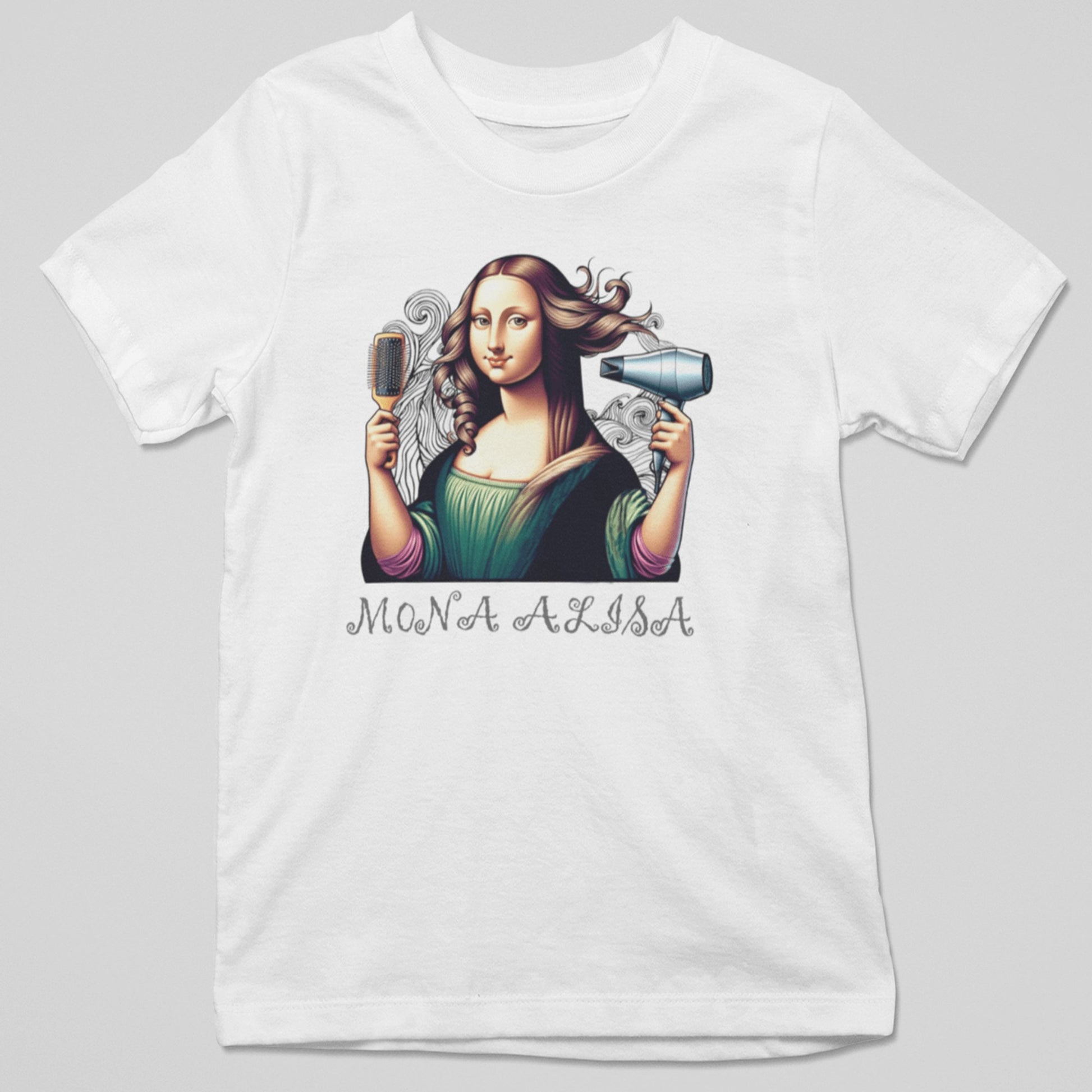 Camiseta Mona Alisa parodia de la Mona Lisa de Da Vinci - Starway to Helen