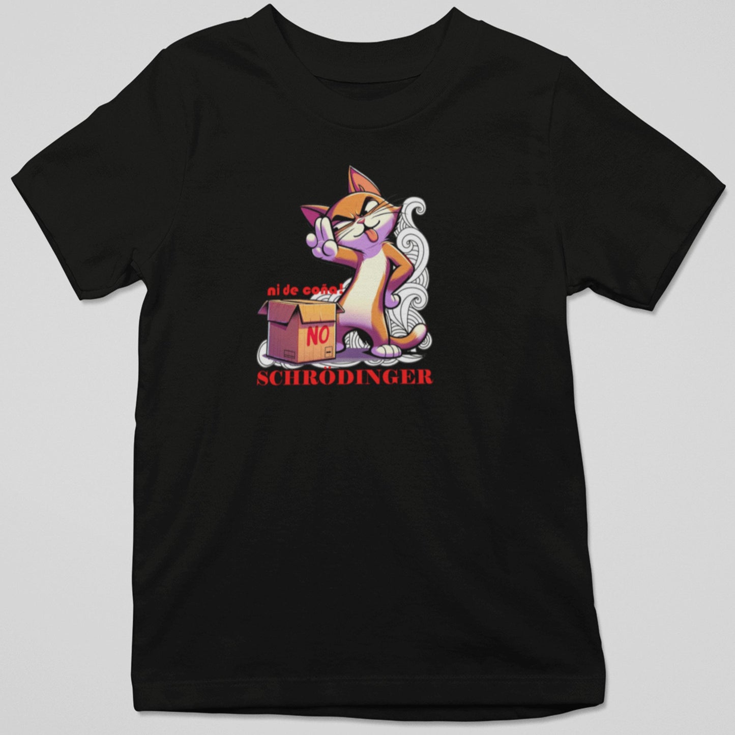 Camiseta Schrödinger Cat parodia del gato de Schrödinger - Starway to Helen