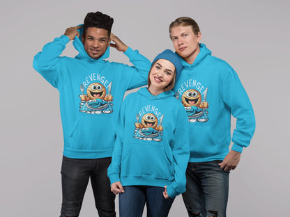 Hombre con sudadera Revenge monstruo de las galletas azul de Starway to Helen